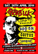 Lunatic Fringe - T.Chances, Tottenham High Road, London 26.4.14